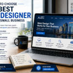 Professional web designer creating a mobile-friendly, SEO-optimized website for a small business